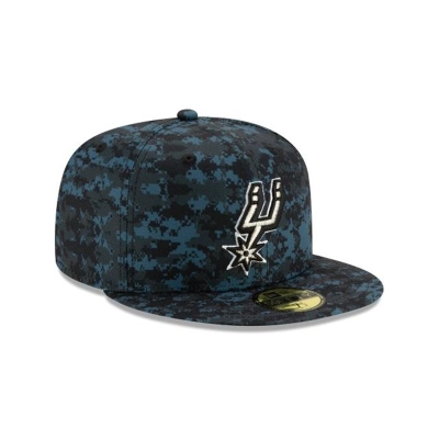 San Antonio Spurs Gorra | New Era 2019 NBA Authentics City Series Alt 59fifty Fitted Cap Mexico - Verdes